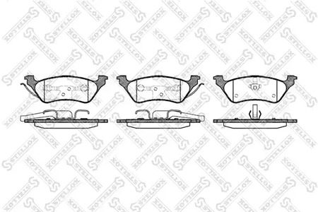 822 000B-SX STELLOX Колодки тормозные дисковые